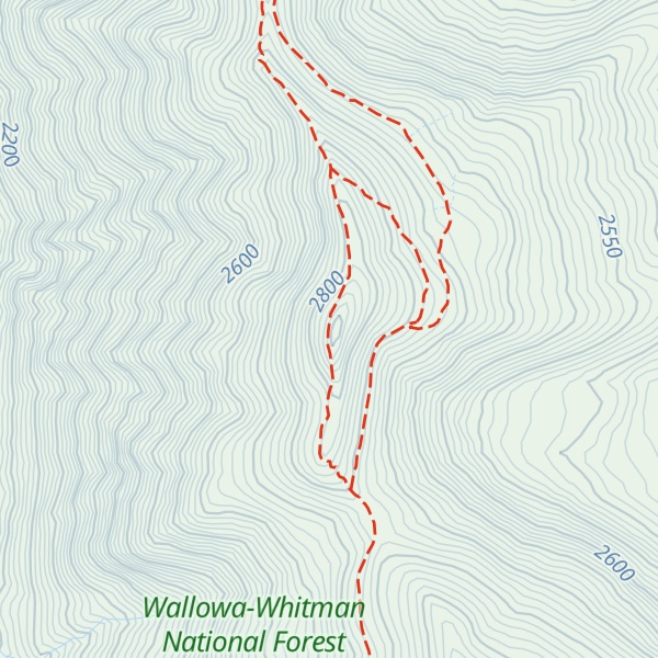 Map of East Peak