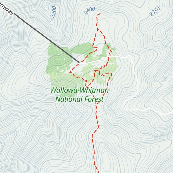 Map of Mount Howard