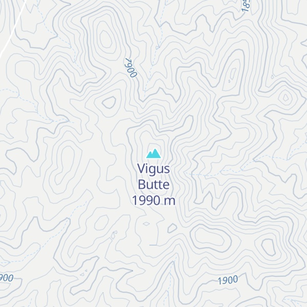 Map of Vigus Butte