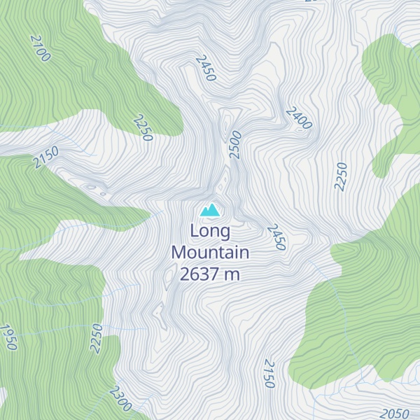 Map of Long Mountain