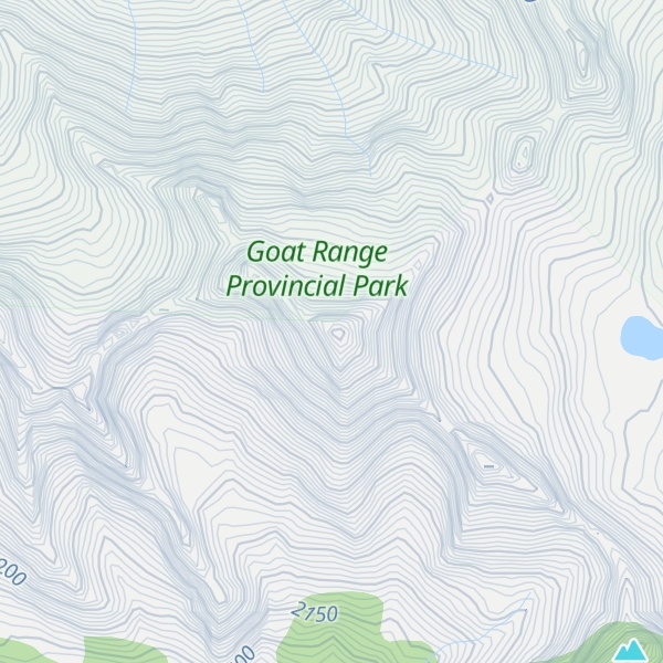 Map of Whitewater Mountain