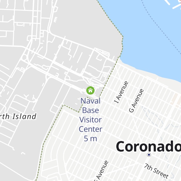Map of Naval Base Visitor Center