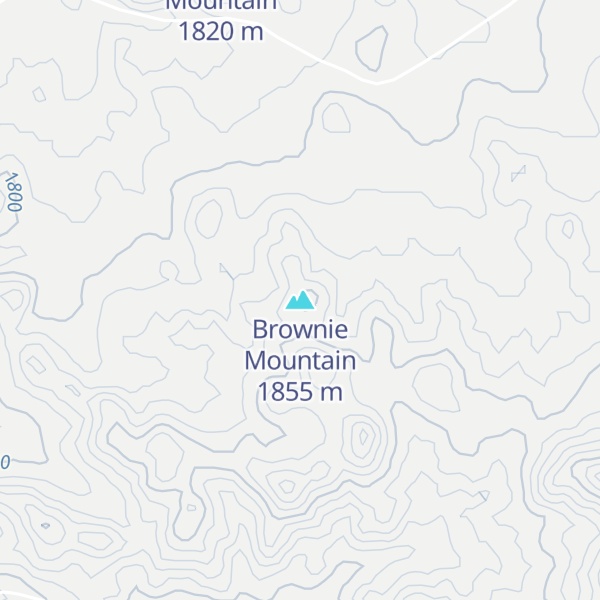 Map of Brownie Mountain