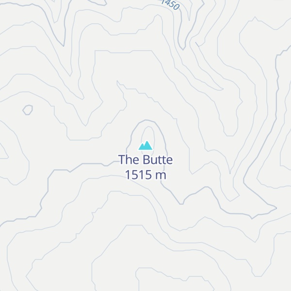 Map of The Butte