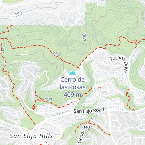 Map of Cerro de las Posas