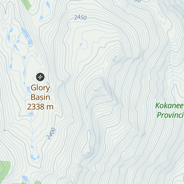 Map of Mount John Carter