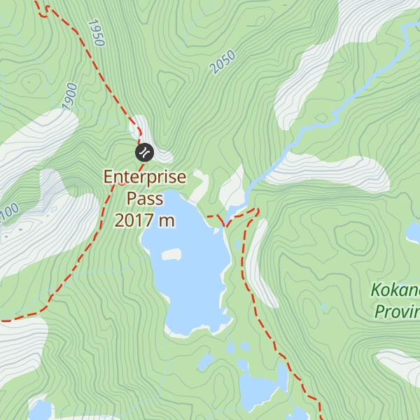 Map of Kokanee Glacier Cabin
