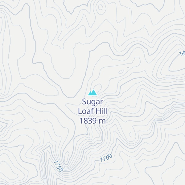 Map of Sugar Loaf Hill