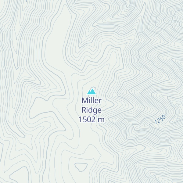 Map of Miller Ridge