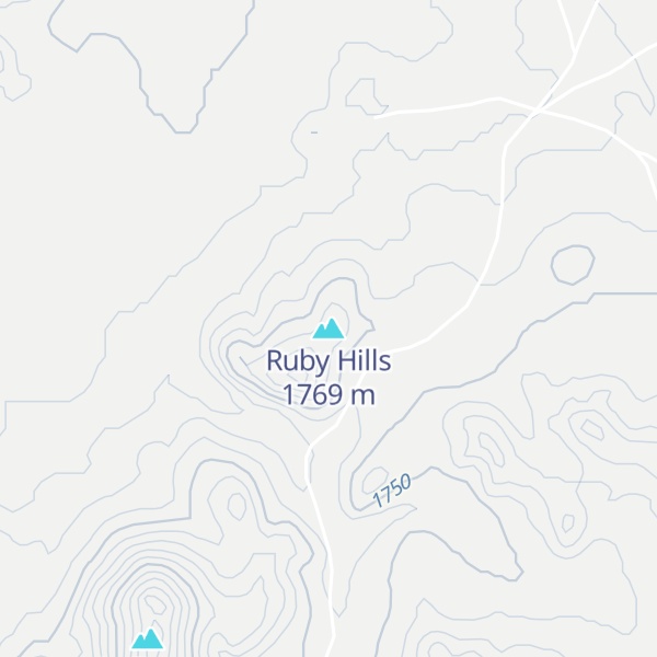 Map of Ruby Hills