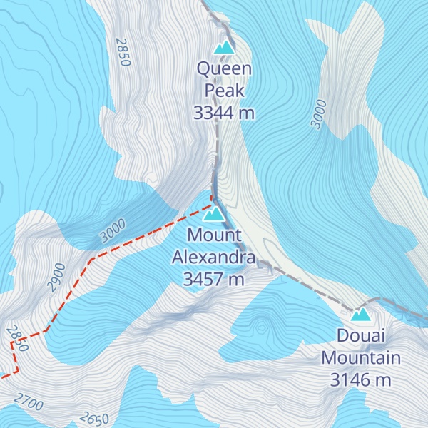 Map of Mount Alexandra