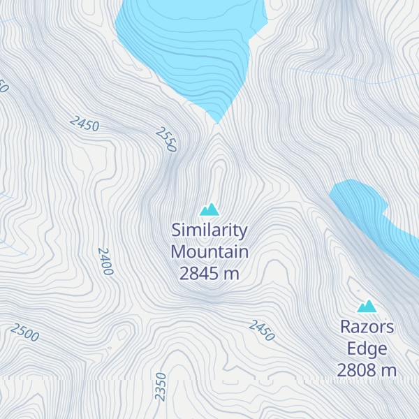 Map of Similarity Mountain