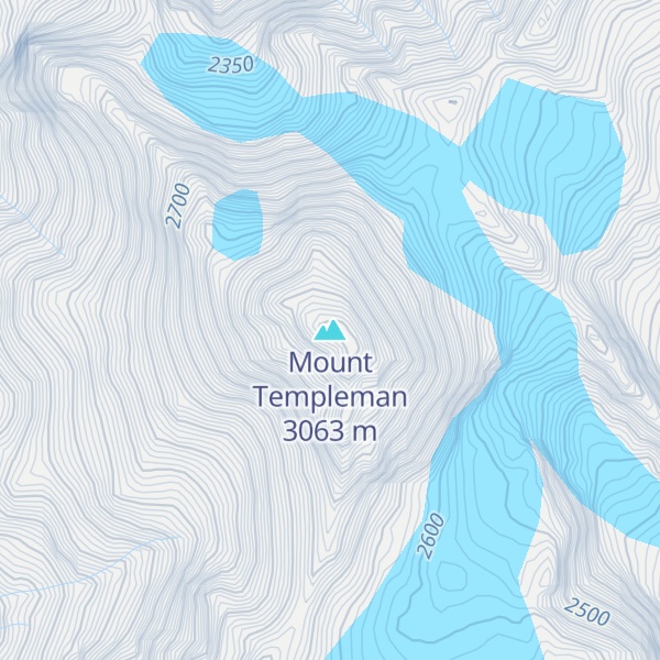 Map of Mount Templeman