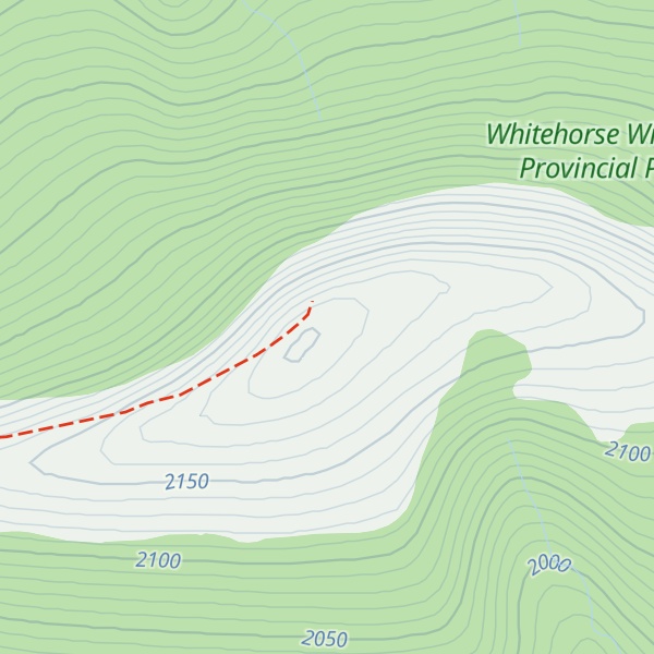 Map of Cardinal Divide Ridge