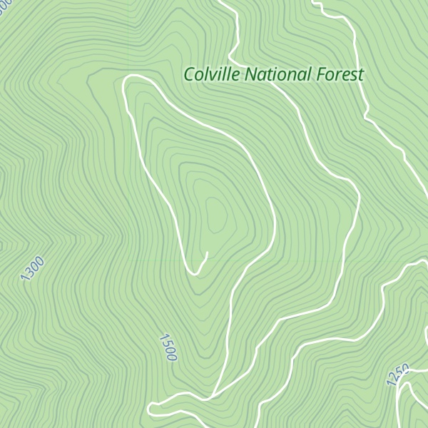 Map of Cee Cee Ah Peak