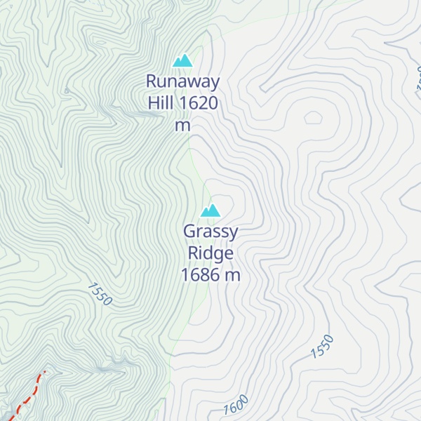 Map of Grassy Ridge