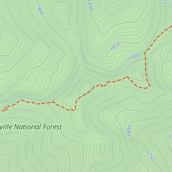 Map of South Crowell Ridge