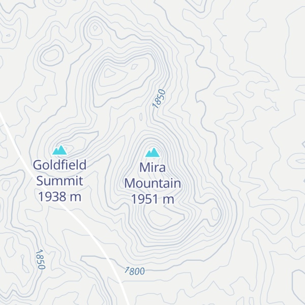 Map of Mira Mountain
