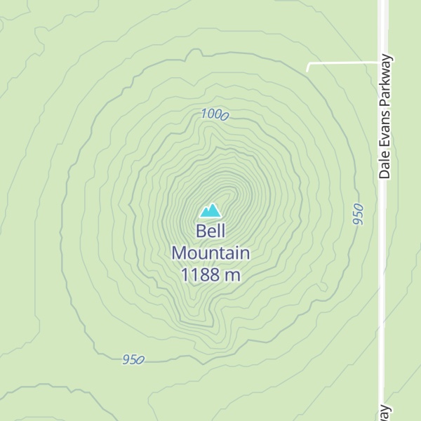 Map of Bell Mountain