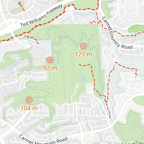 Map of Carmel Mountain