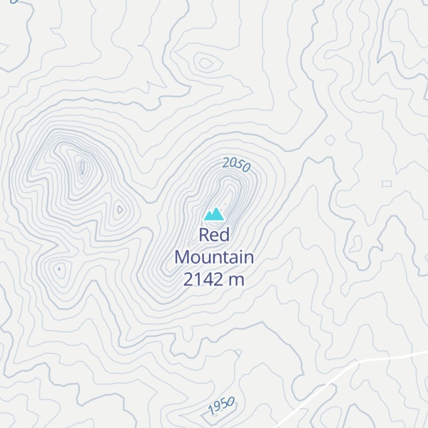 Map of Red Mountain