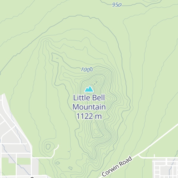 Map of Little Bell Mountain
