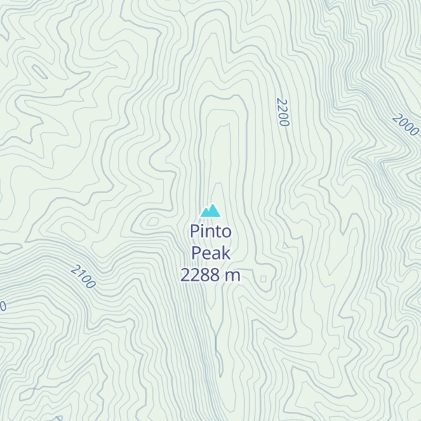 Map of Pinto Peak