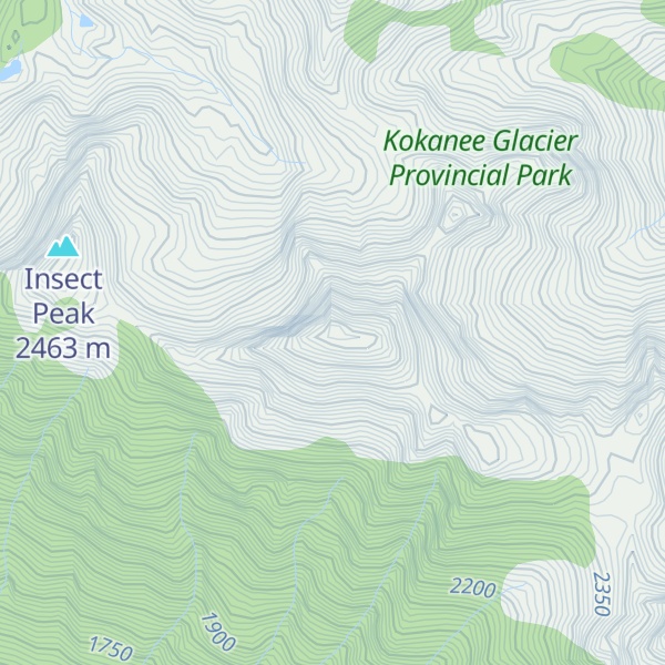 Map of Hampshire Mountain