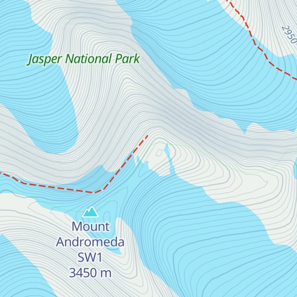 Map of Mount Andromeda