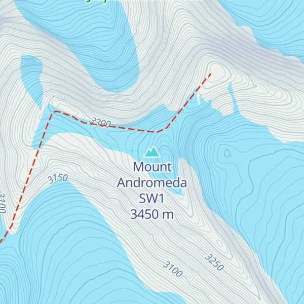 Map of Mount Andromeda SW1