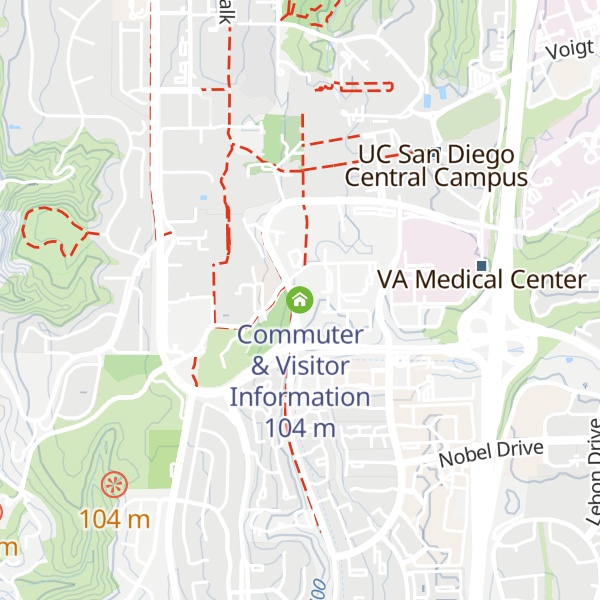 Map of Commuter & Visitor Information