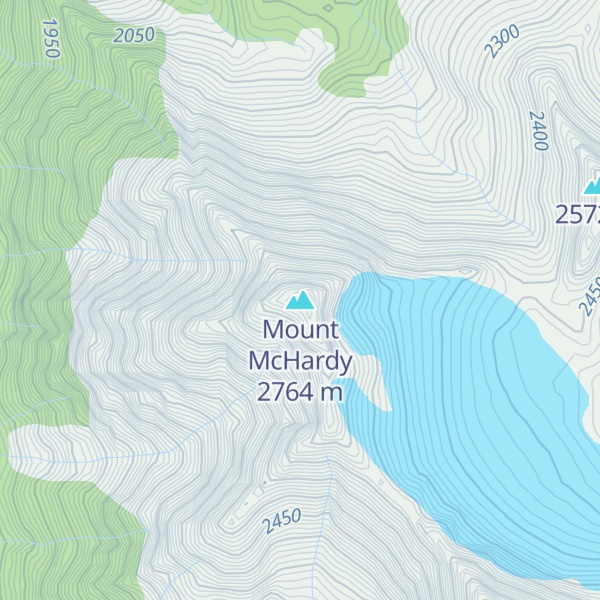Map of Mount McHardy