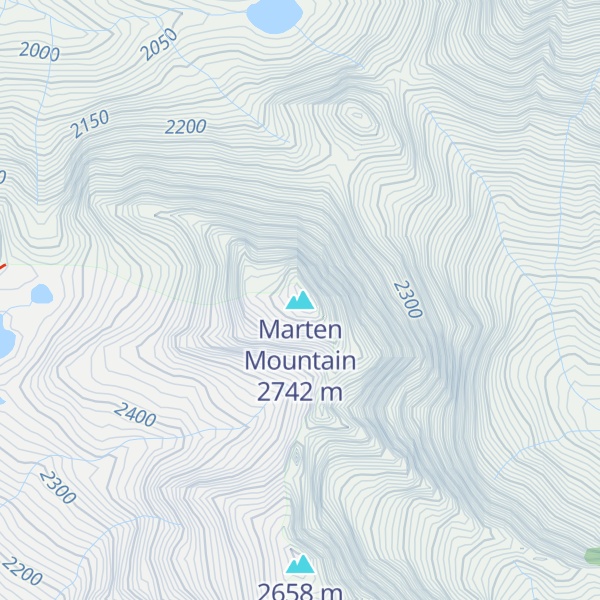 Map of Marten Mountain