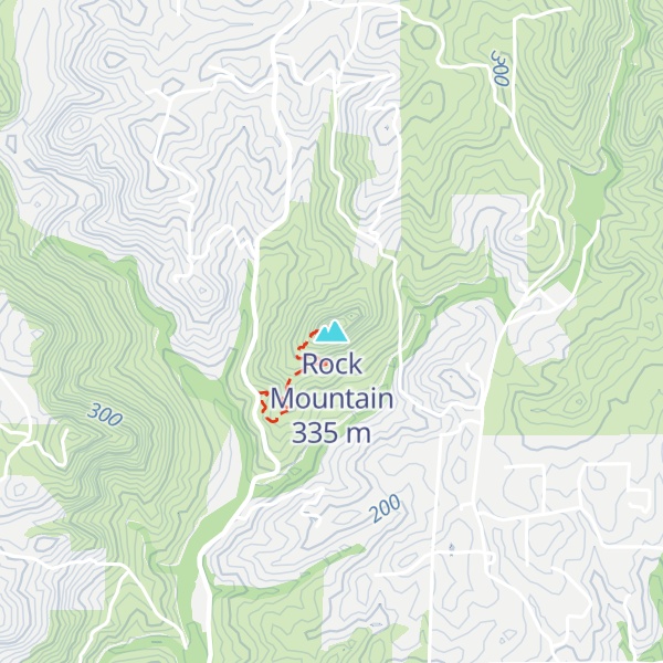 Map of Rock Mountain