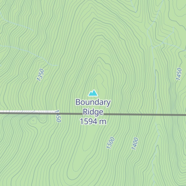 Map of Boundary Ridge