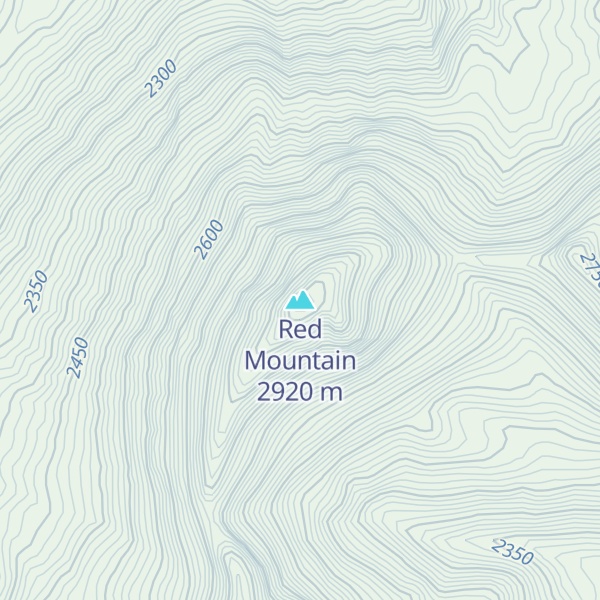 Map of Red Mountain