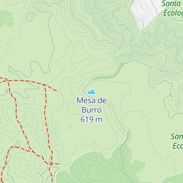 Map of Mesa de Burro