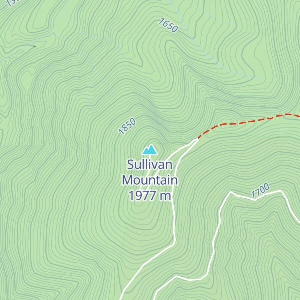 Map of Sullivan Mountain