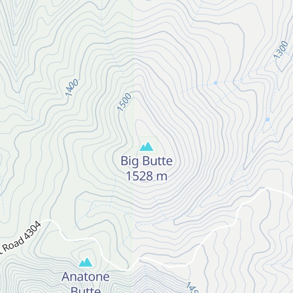 Map of Big Butte