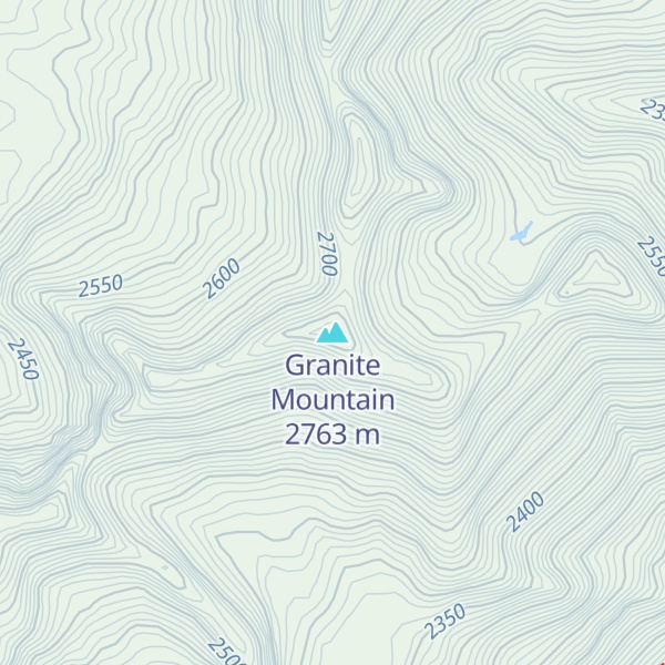 Map of Granite Mountain