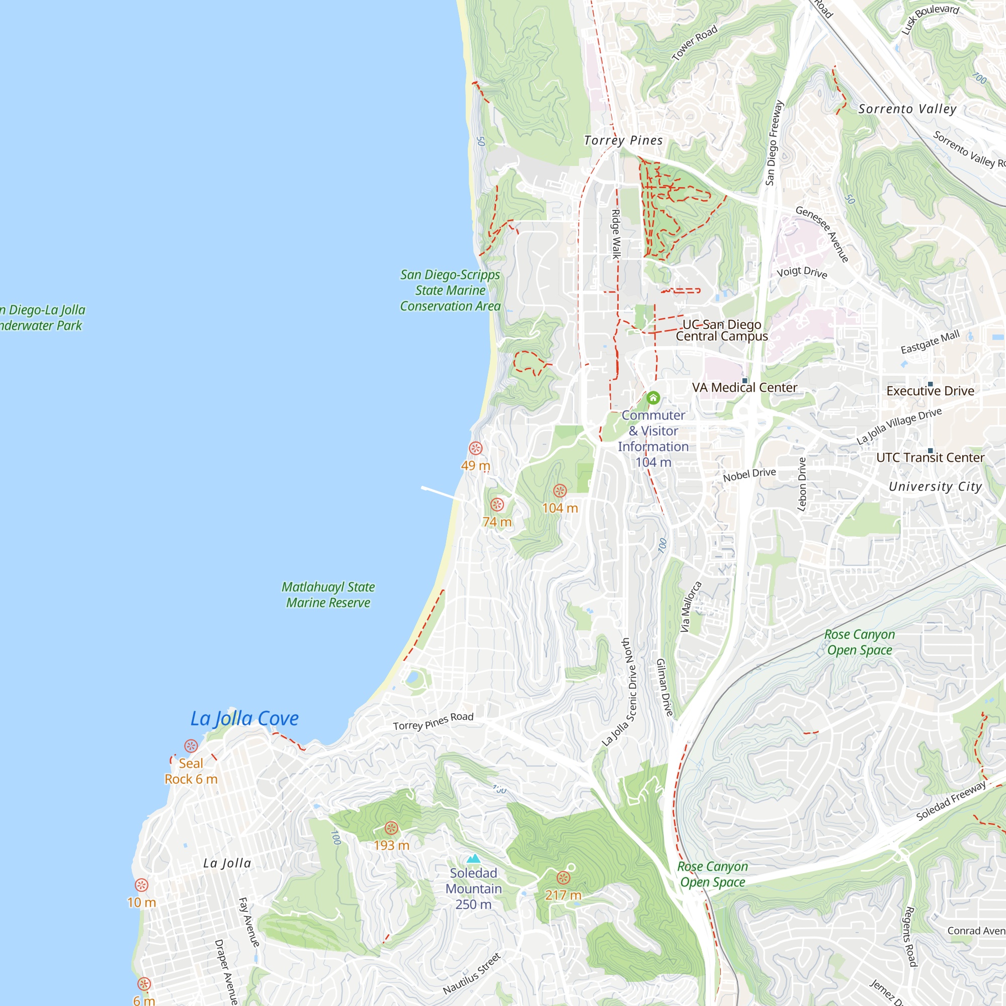 Visitor Services & Membership map
