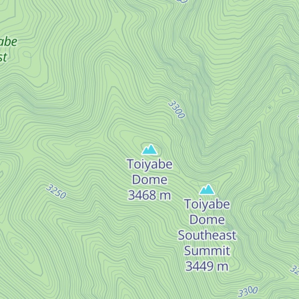 Map of Toiyabe Dome