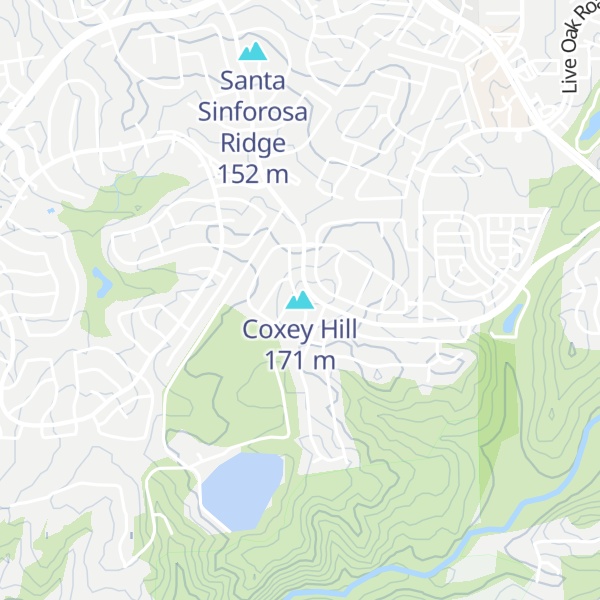 Map of Coxey Hill