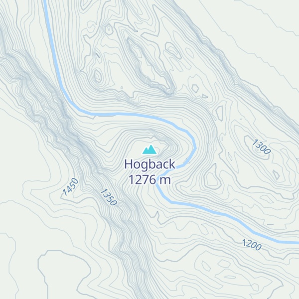 Map of Hogback