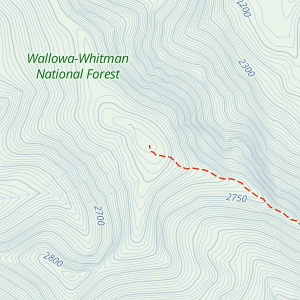 Map of Chief Joseph Mountain