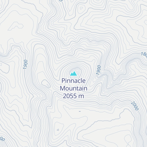 Map of Pinnacle Mountain