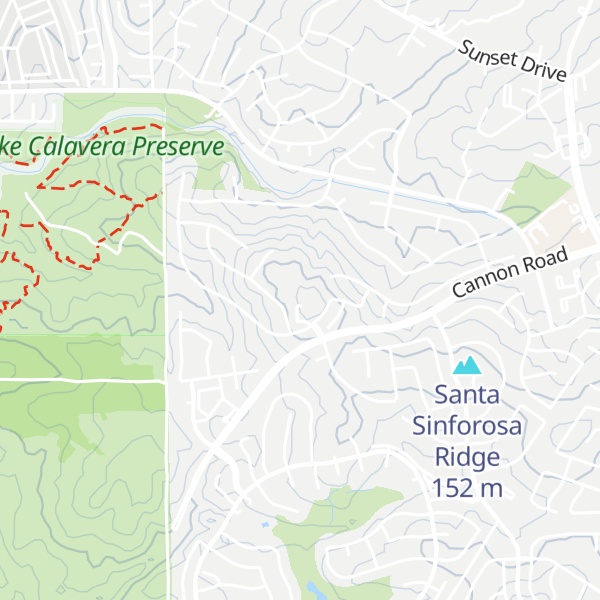 Map of San Francisco Peak