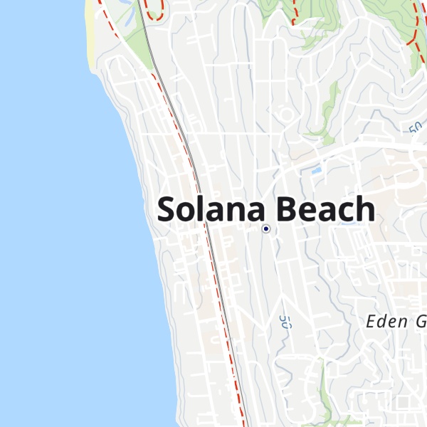 Map of Solana Beach Visitor Information Center
