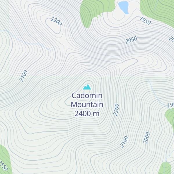 Map of Cadomin Mountain