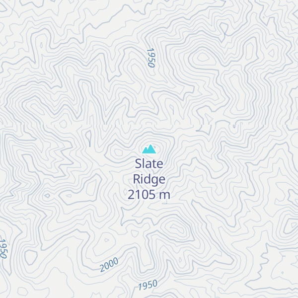 Map of Slate Ridge